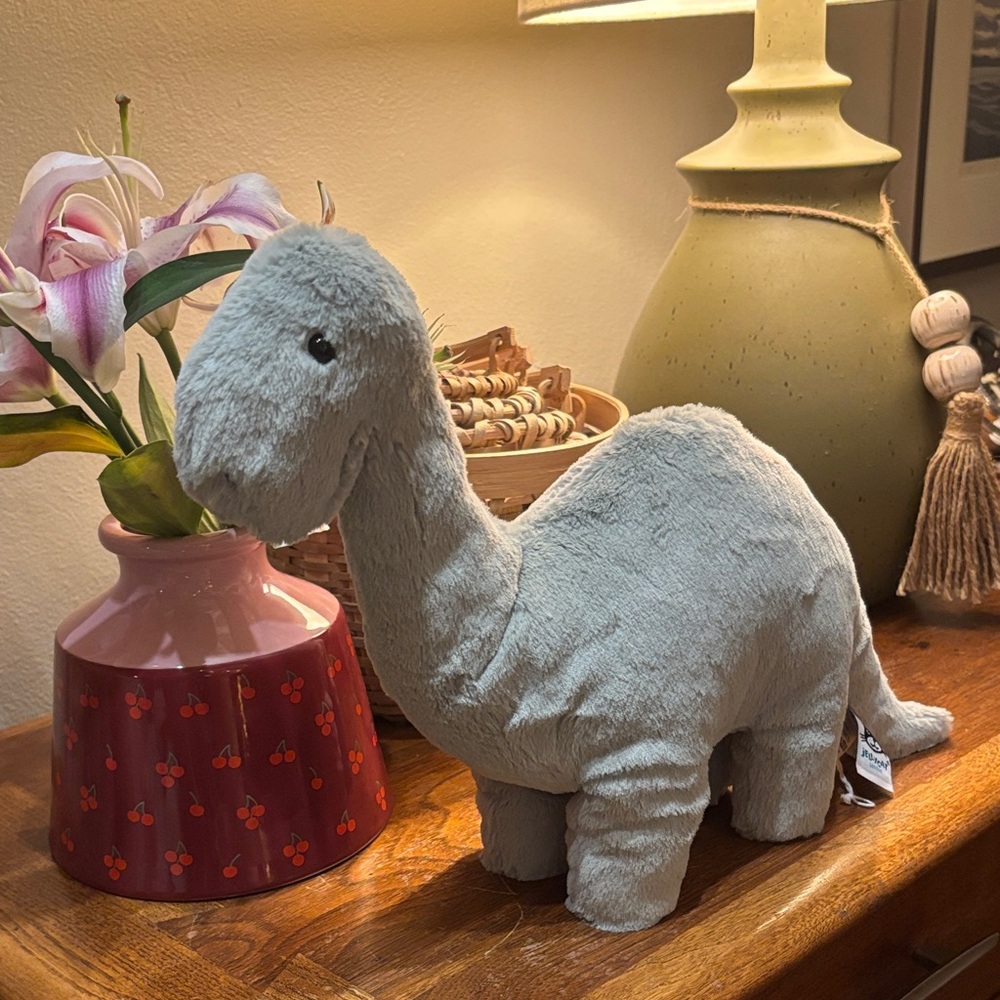 RARE retired fossilly brontosaurus JELLYCAT